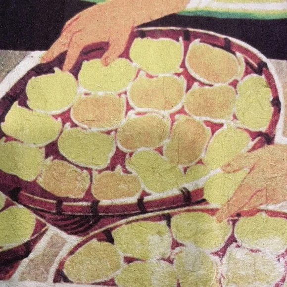 Vietnam Propaganda Print on Rice Paper 15”h x 11.5”w Drawing & Illustrations